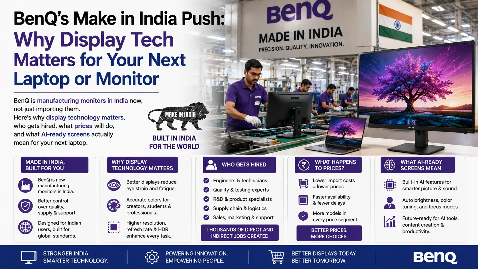 BenQ's Make in India Push: Why Display Tech Matters for Your Next Laptop or Monitor