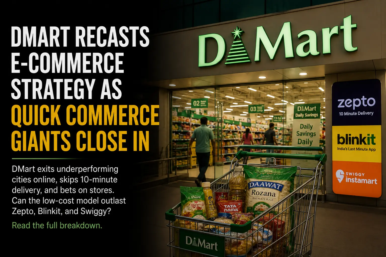 DMart కొత్త వ్యూహం: 10 నిమిషాల డెలివరీ వద్దు, స్టోర్సే ముఖ్యం అంటోంది