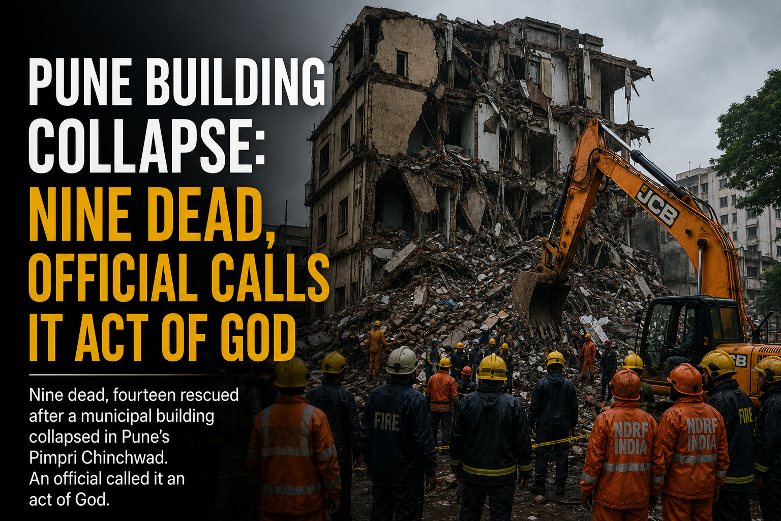 Pune Building Collapse: Nine Dead, Official Blames Act of God