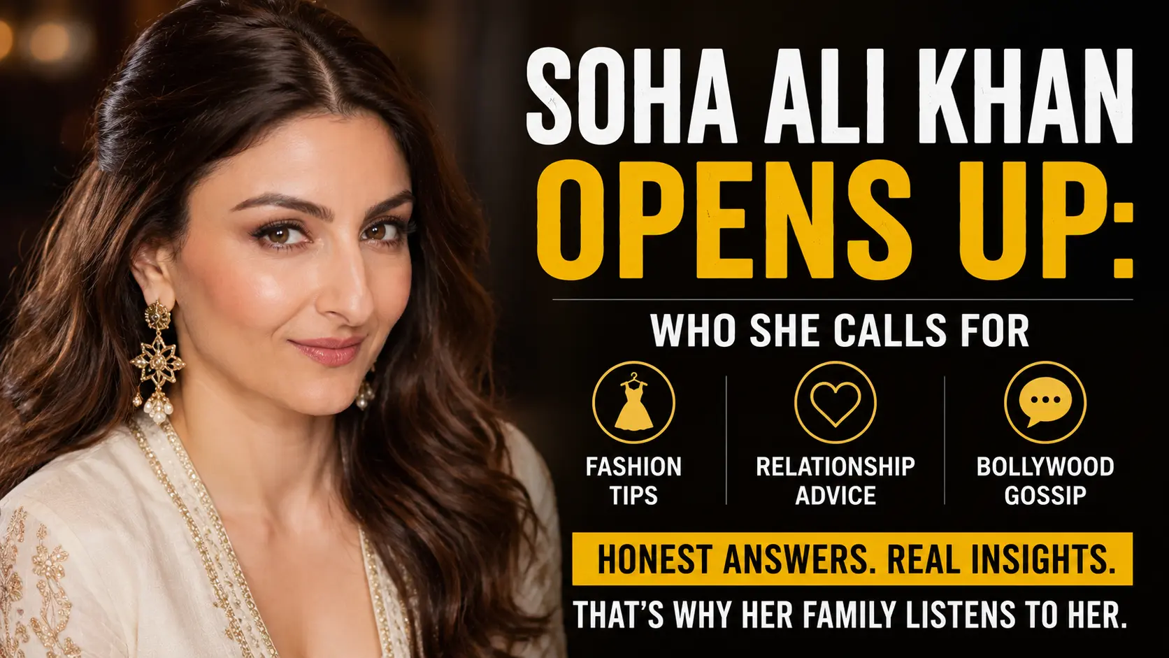 Soha Ali Khan Opens Up: Who She Calls for Fashion Tips, Relationship Advice, and Bollywood Gossip