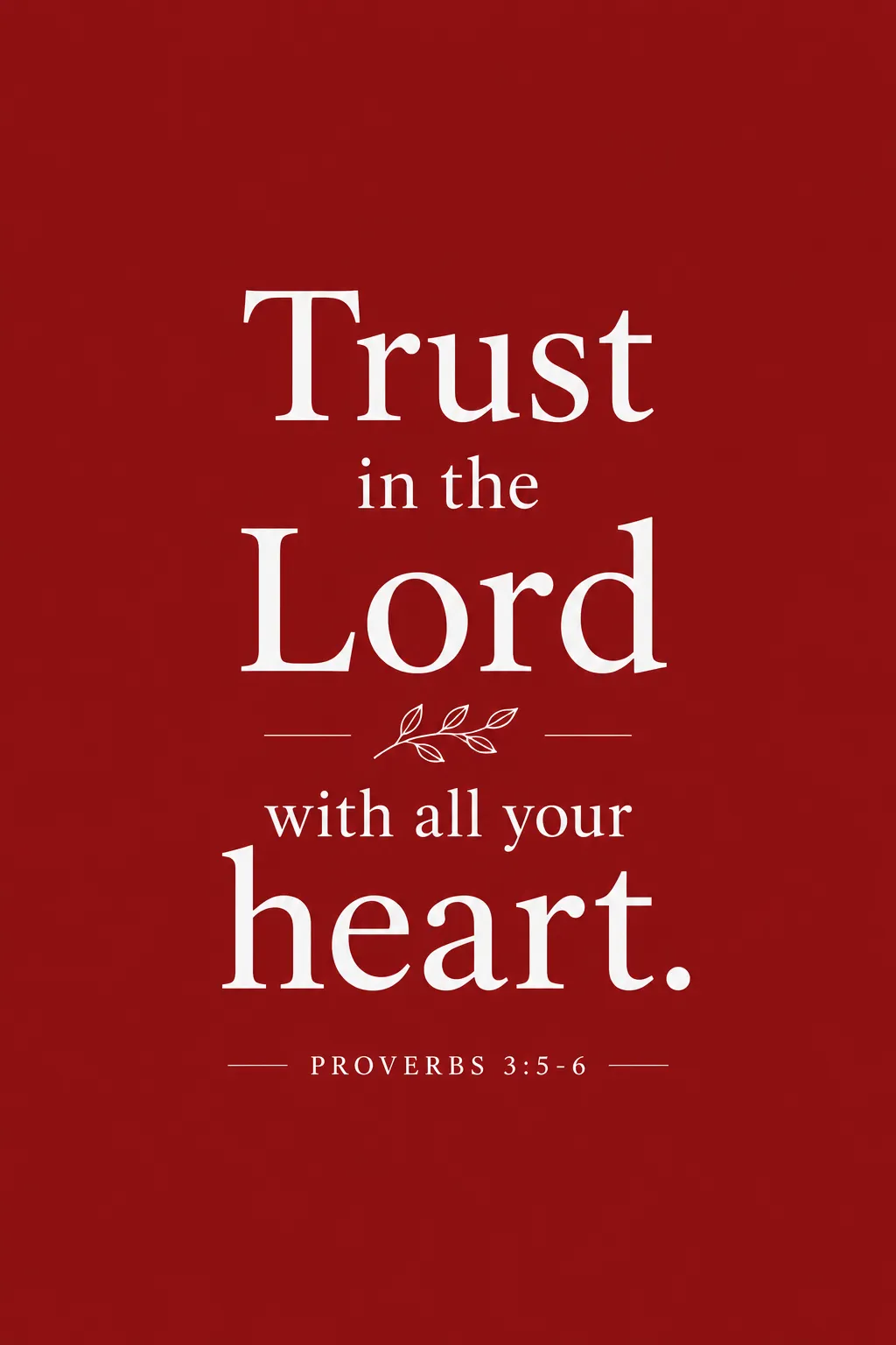Proverbs 3:5