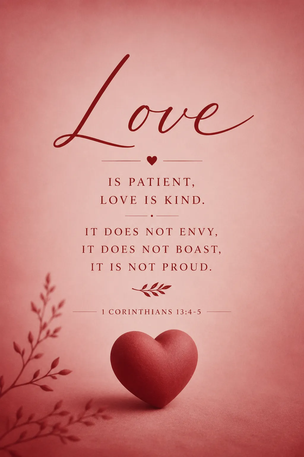 1 Corinthians 13:4